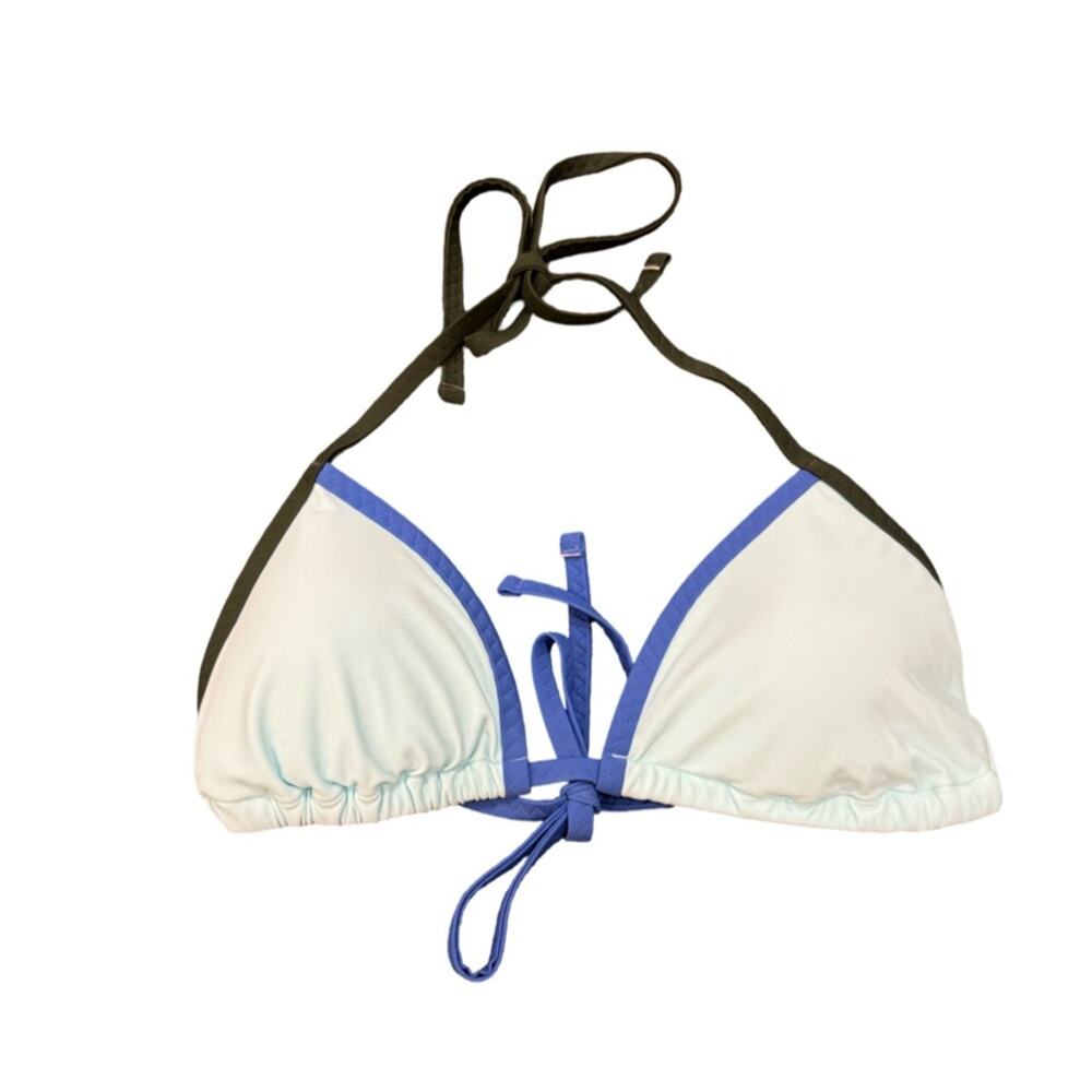 Aerie Triangle Colorblock Bikini Top Size L